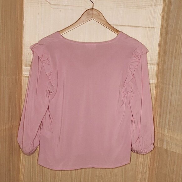 Caralynmirand The Drop Pink Pullover Blouse Medium - Picture 2 of 6